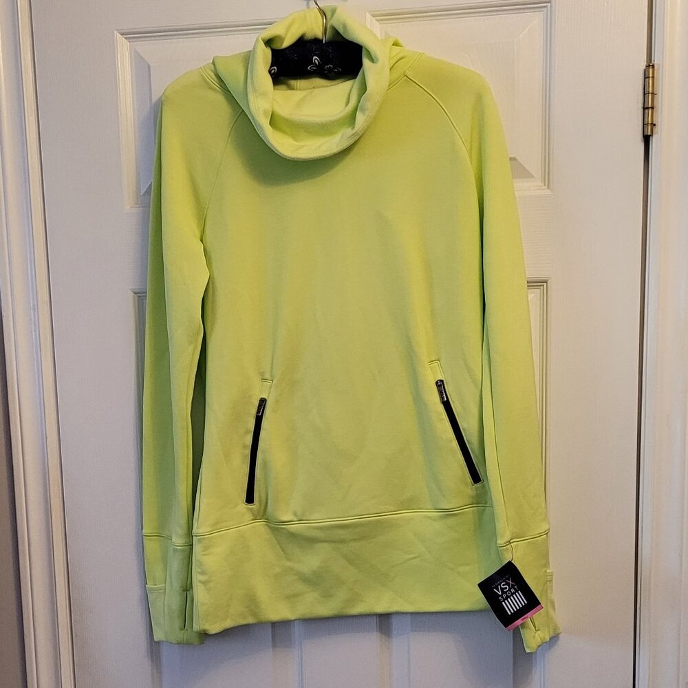 🎉 NWT!🎉Victoria's Secret VSX Sport Funnel Cowl Neck Pullover Sz M